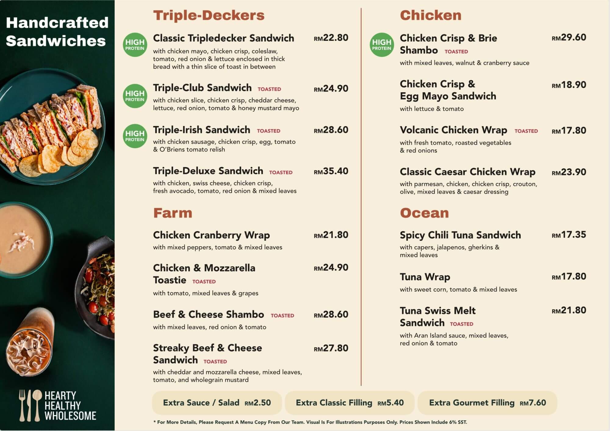 Our Menu O Briens Caf 